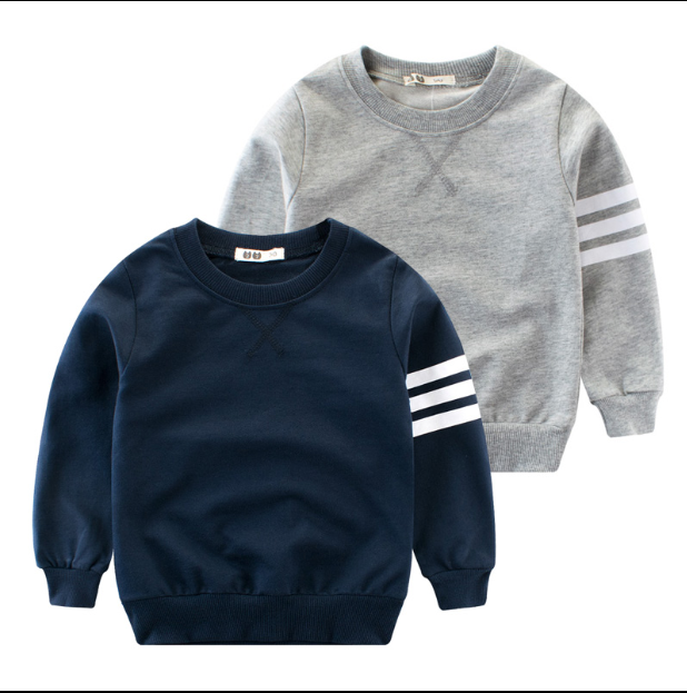 Boys Long Sleeve Round Neck Pullover