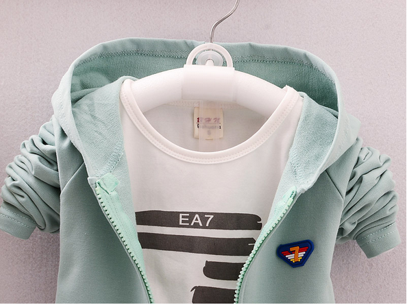 Boys Zipper Striped Children's Suit