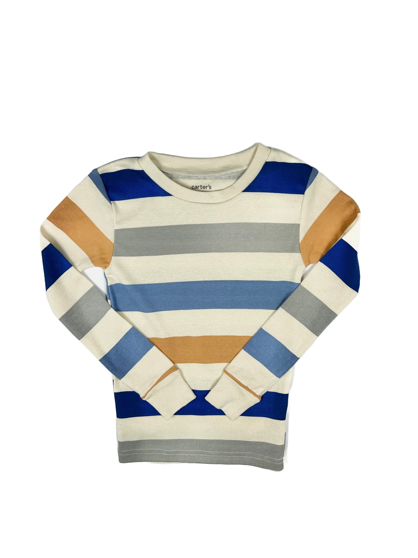 Fall Colored Striped Long Sleeve Shirt