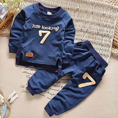 Long-sleeved Cotton Two-piece Sweatsuit
