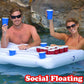 Water Party Inflatable Mattress Ice Bucket Cooler Cup Holder Inflatable Beer Pong Table Pool Float