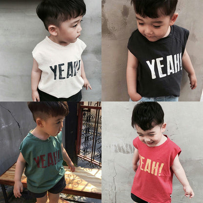 Boys Sleeveless "Yeah" T-shirt