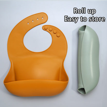 Soft Waterproof Silicone Baby Bib