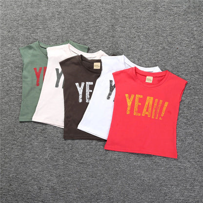 Boys Sleeveless "Yeah" T-shirt