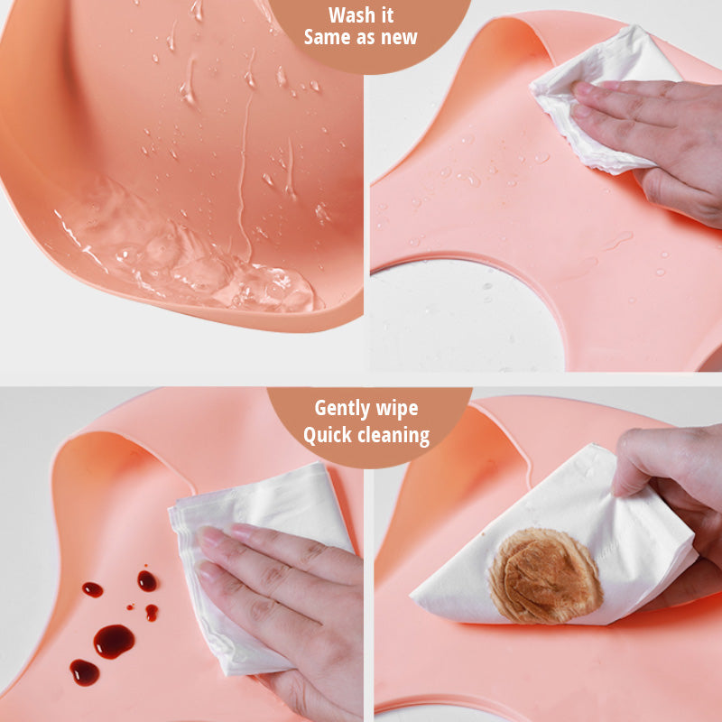 Soft Waterproof Silicone Baby Bib