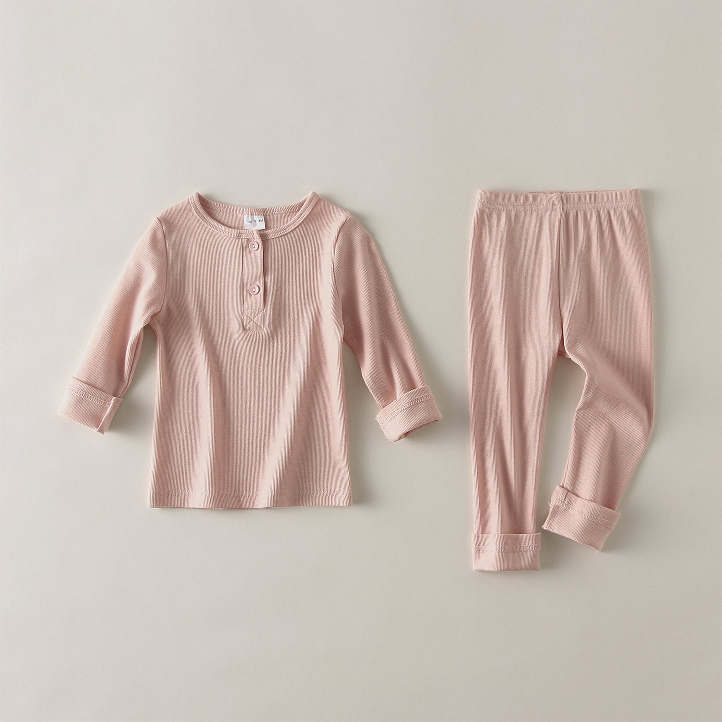 Two Button Two Piece Pajamas Sets