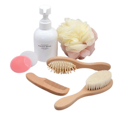 Wooden Baby Brush and Comb Set (3pcs)