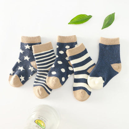 Cotton Tube Multi-Pattern Socks