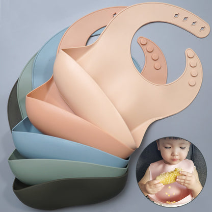 Soft Waterproof Silicone Baby Bib