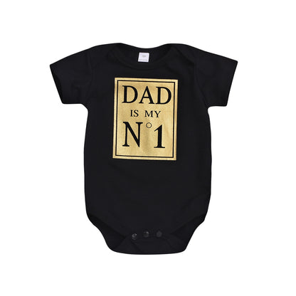 Black & Gold Number One Dad