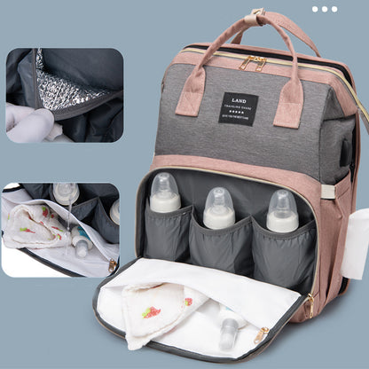 Insulated Large Capacity Baby Crib Backpack