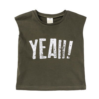 Boys Sleeveless "Yeah" T-shirt