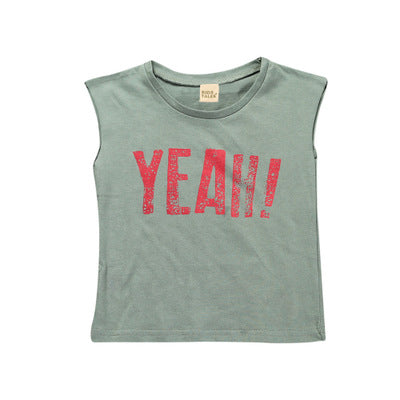 Boys Sleeveless "Yeah" T-shirt