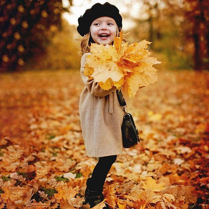 Girl's Double Breasted Long Sleeve Coat