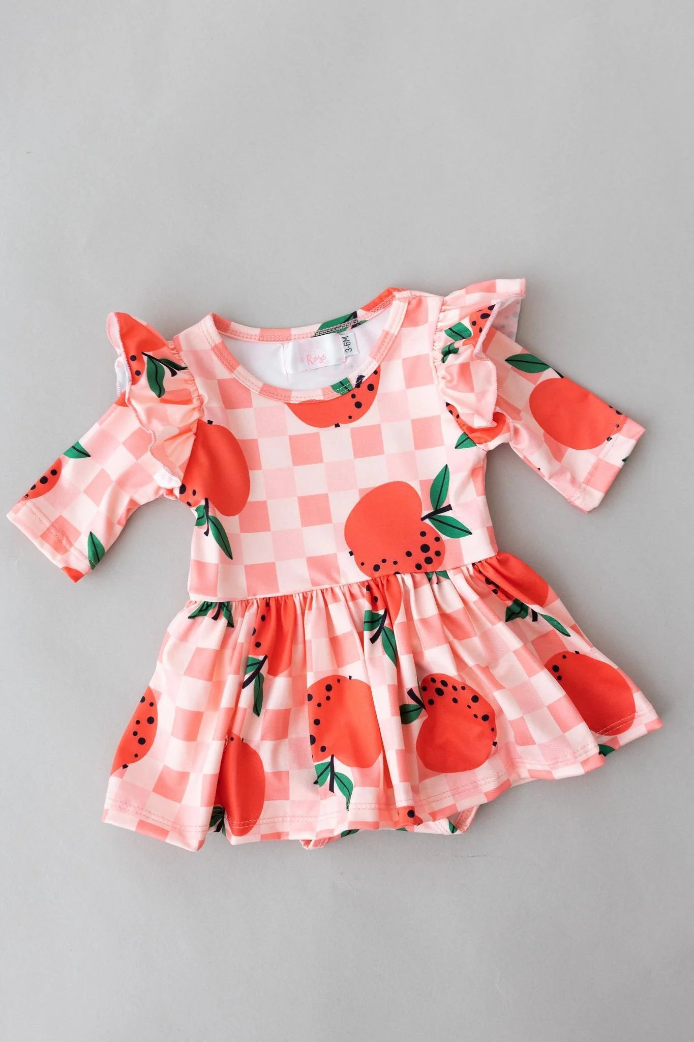 Apple Orchard Twirl Flutter Bodysuit