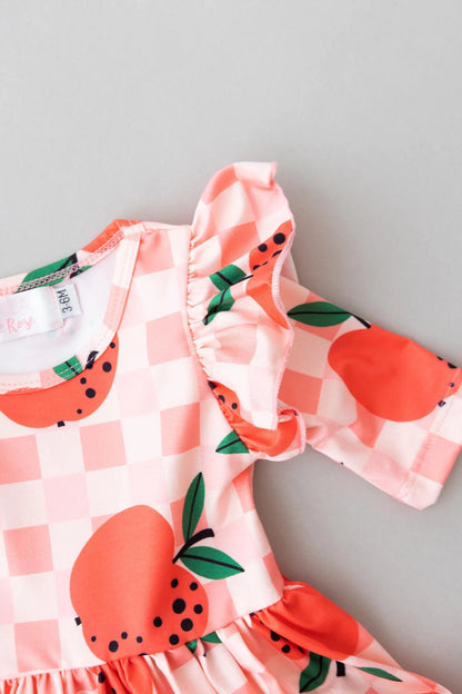 Apple Orchard Twirl Flutter Bodysuit