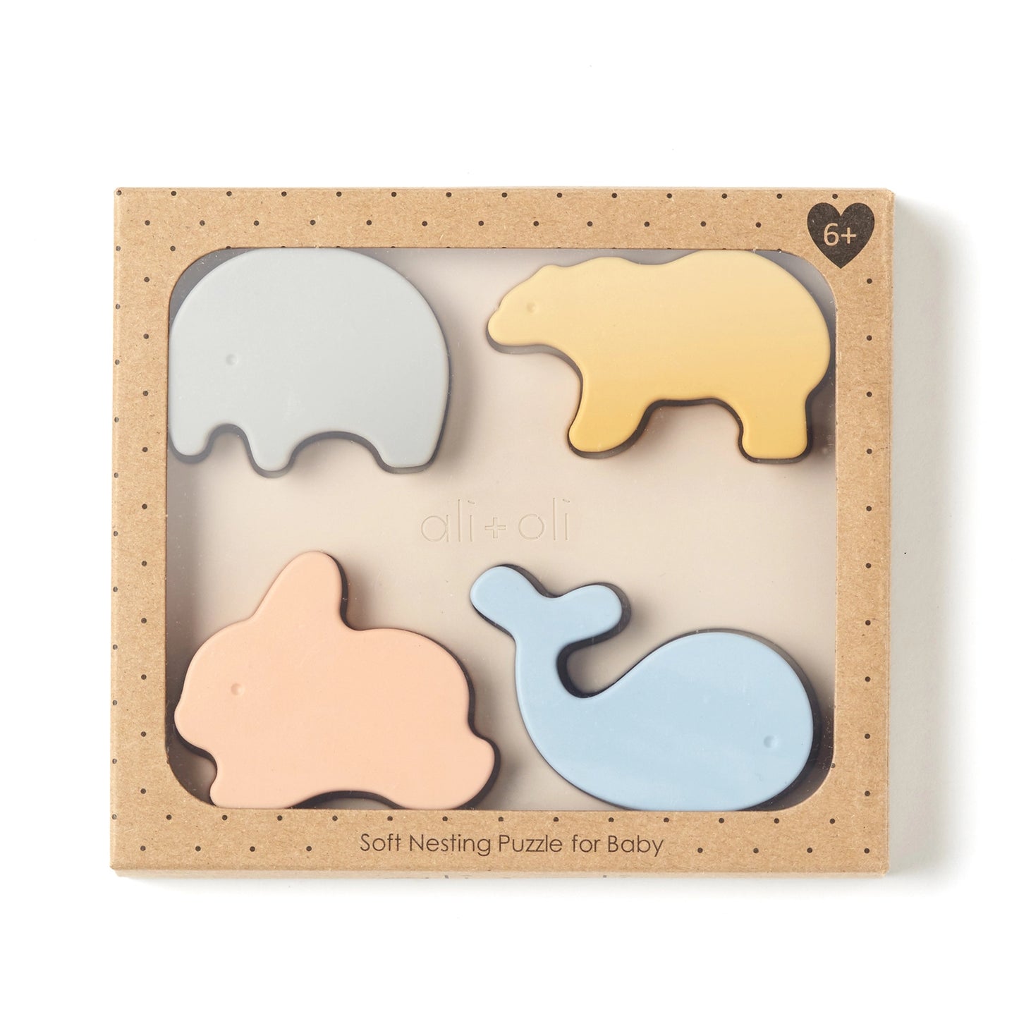 Baby Soft Silicone Mini-Animal Puzzle (4pc)