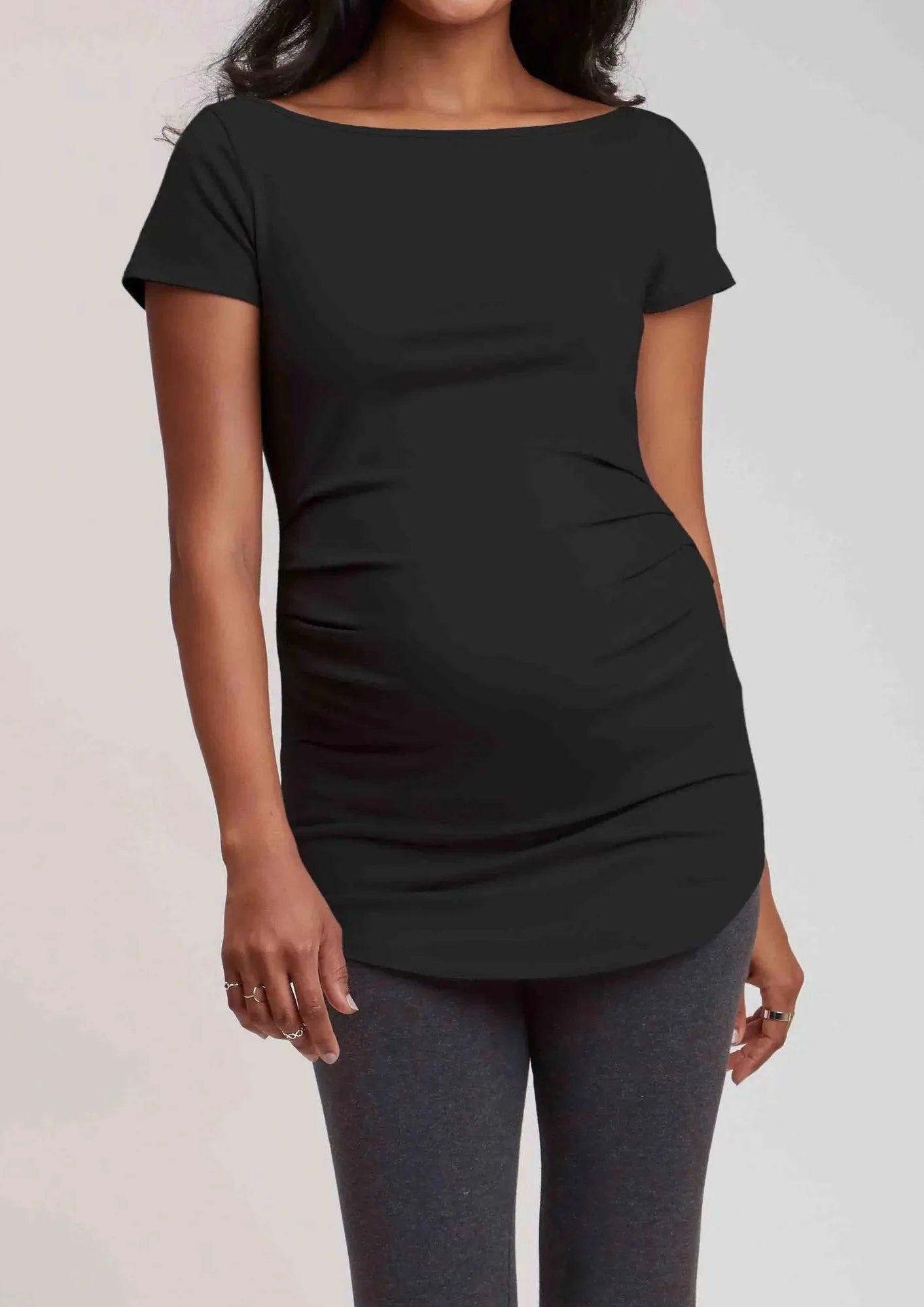 Ballet Maternity Tunic - Black