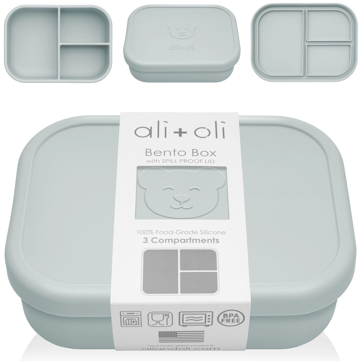 Leakproof Silicone Bento Box (Blue)