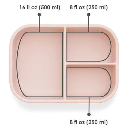 Leakproof Silicone Bento Box (Blush)