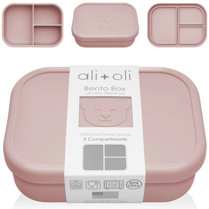 Leakproof Silicone Bento Box (Rose)