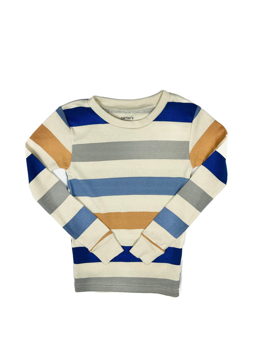 Fall Colored Striped Long Sleeve Shirt