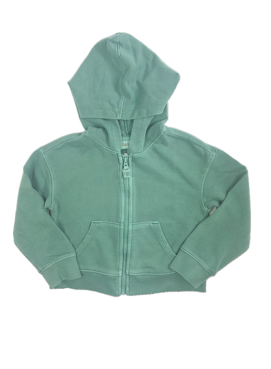 Ocean Green Zipper Hoodie