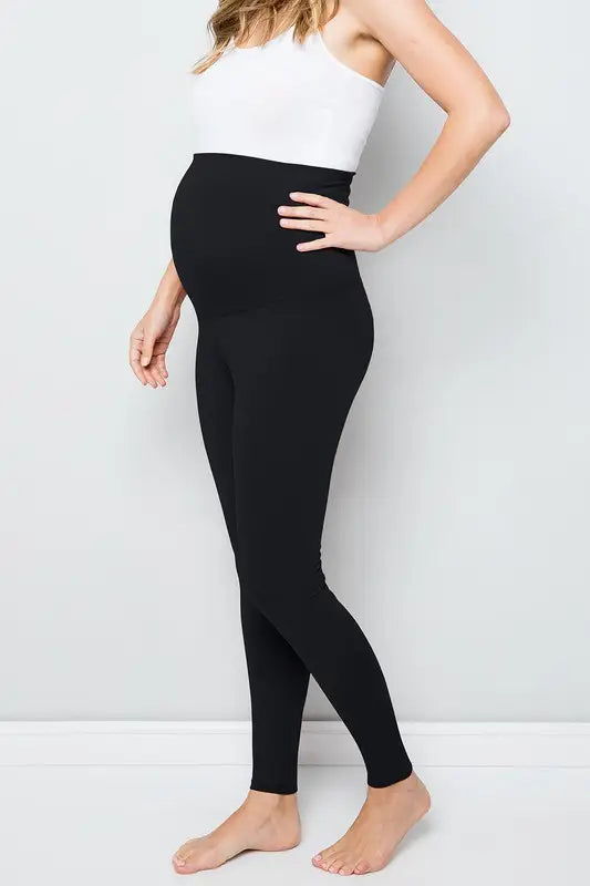 Maternity Buttery Leggings - Black