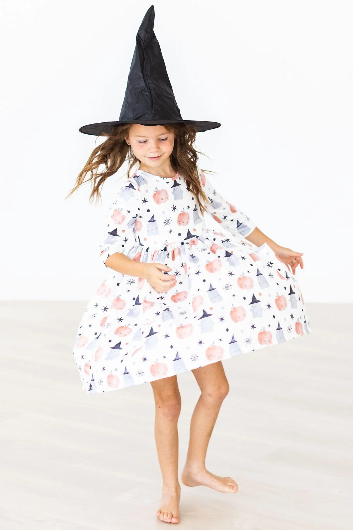 Peek-A-Boo 3/4 Sleeve Pocket Twirl Dress