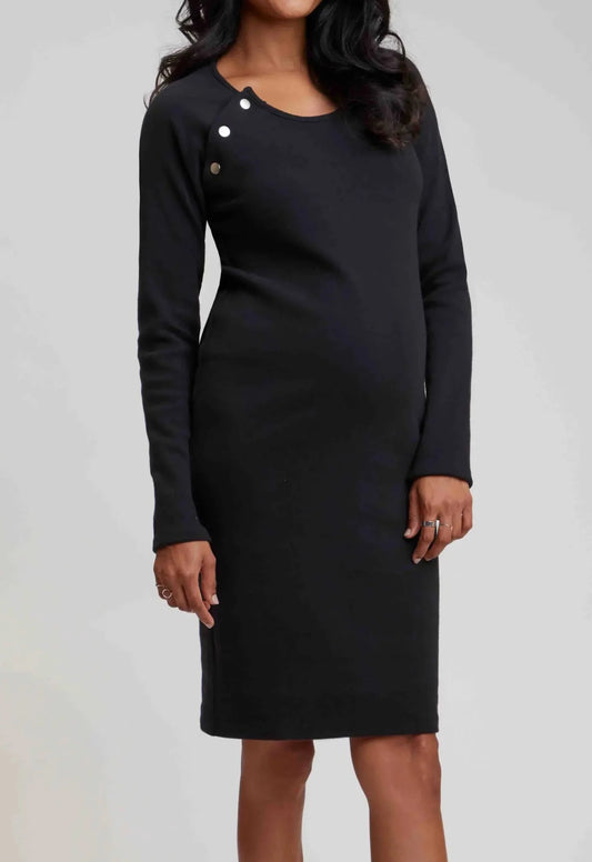 Raglan Maternity Dress - Black