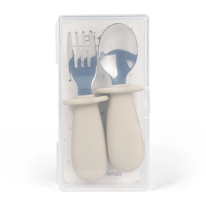 Spoon & Fork Learning Set (Khaki)