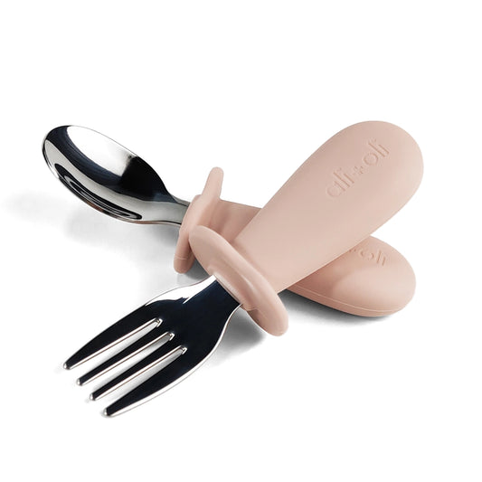 Spoon & Fork Learning Set (Pink)