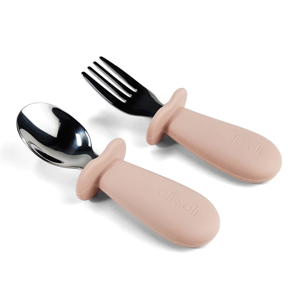 Spoon & Fork Learning Set (Pink)