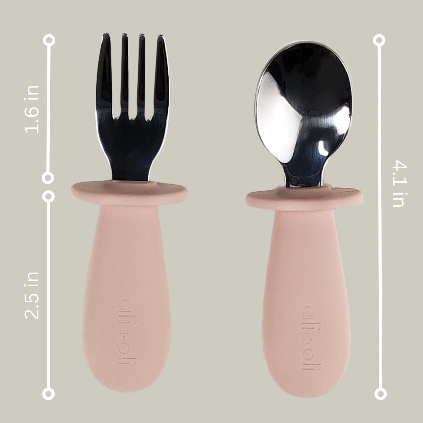 Spoon & Fork Learning Set (Pink)