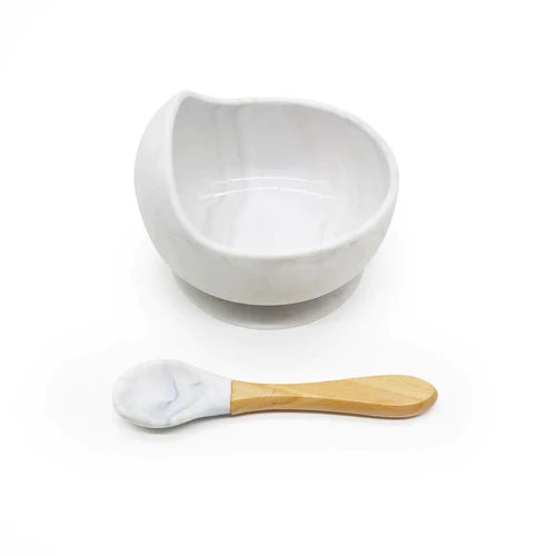 Baby Silicone Bib and Bowl Set